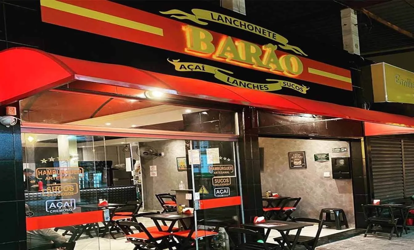 Fachada da Lanchonete Barão.