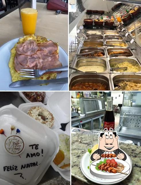 Fotos de produtos e do ambiente da Padaria Santo Pão.